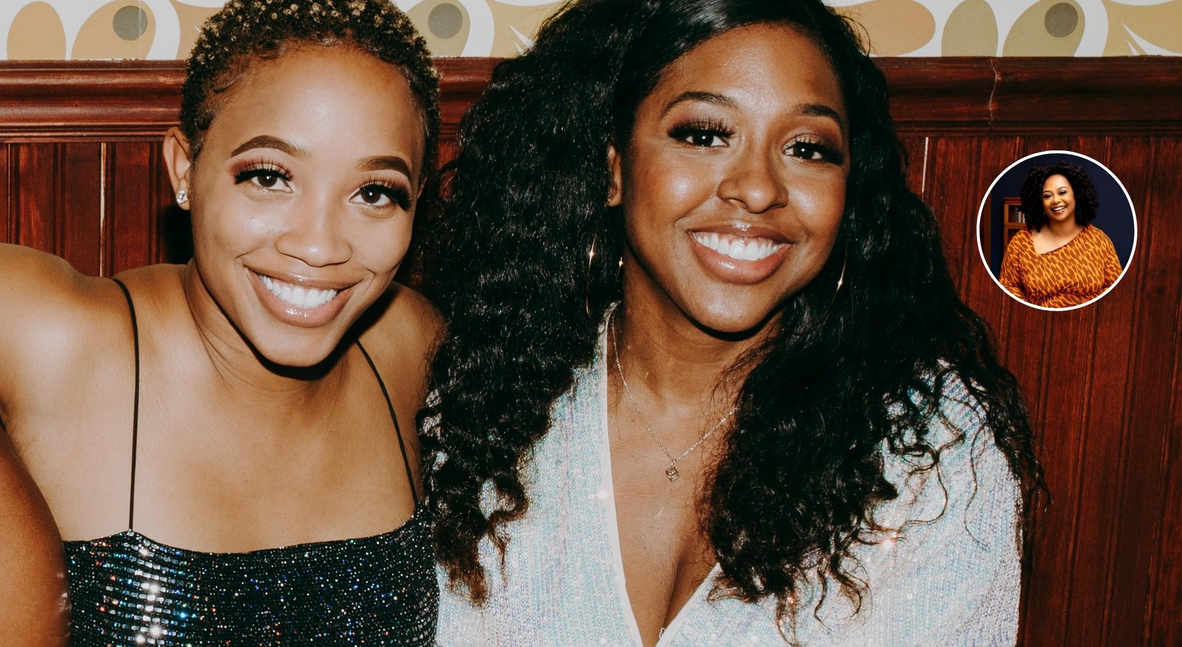 Two African American women smiling