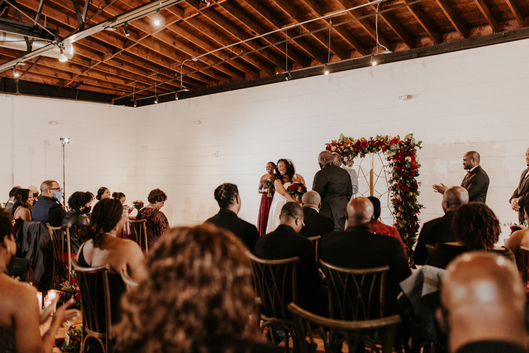 wedding ceremony at a venue in atlanta