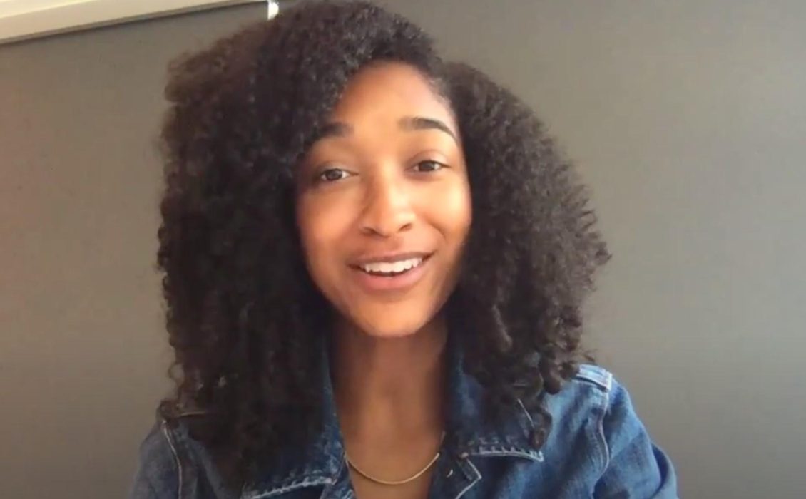 A Black fiancee with natural hair